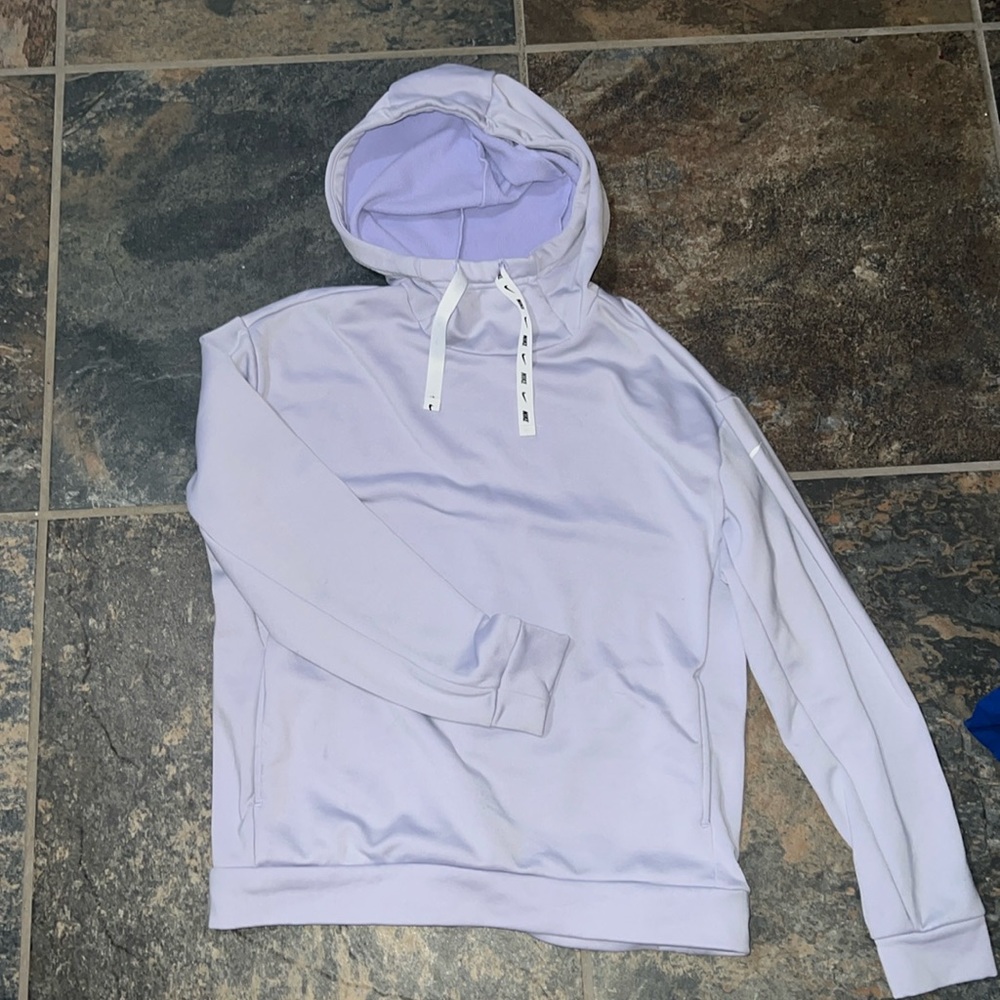 Nike- Cowell neck hoodie light purple women’s xs
